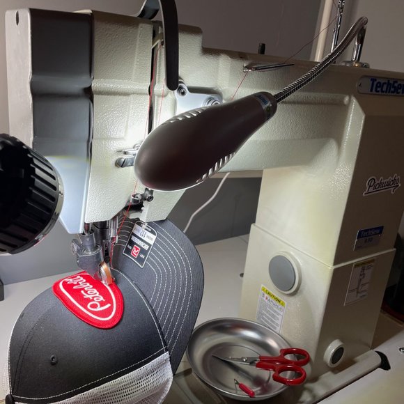 Peterbilt Vintage Patch Hat - Richardson 112 Black & White Trucker Cap - Picture 8 of 11